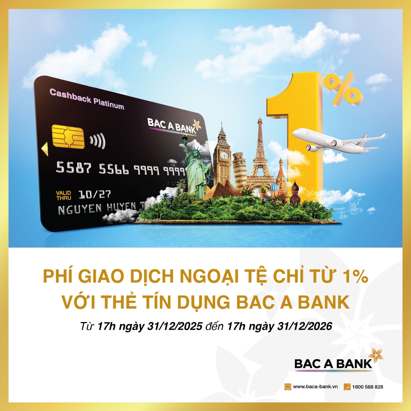 Hứng khởi bắt đầu hành trình năm châu cùng thẻ tín dụng BAC A BANK - 1
