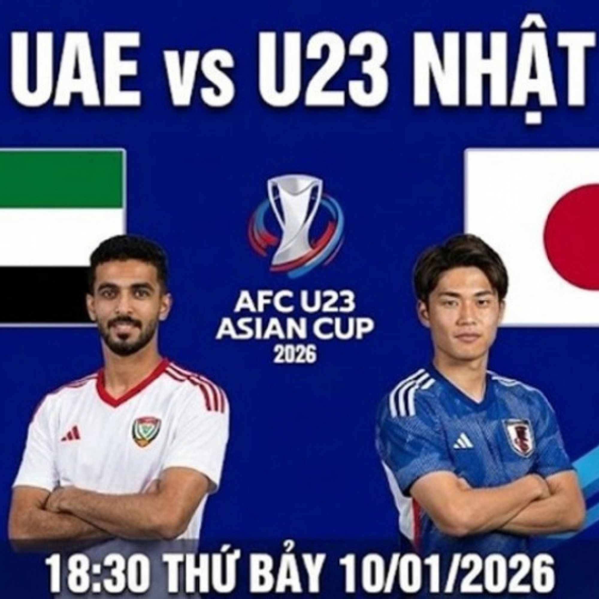  - Trực tiếp bóng đá U23 UAE - U23 Nhật Bản: Quyết đấu vì ngôi đầu (U23 châu Á)