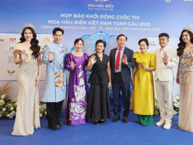  - Dàn sao xuất hiện tại họp báo Hoa hậu Biển Việt Nam Toàn Cầu 2026