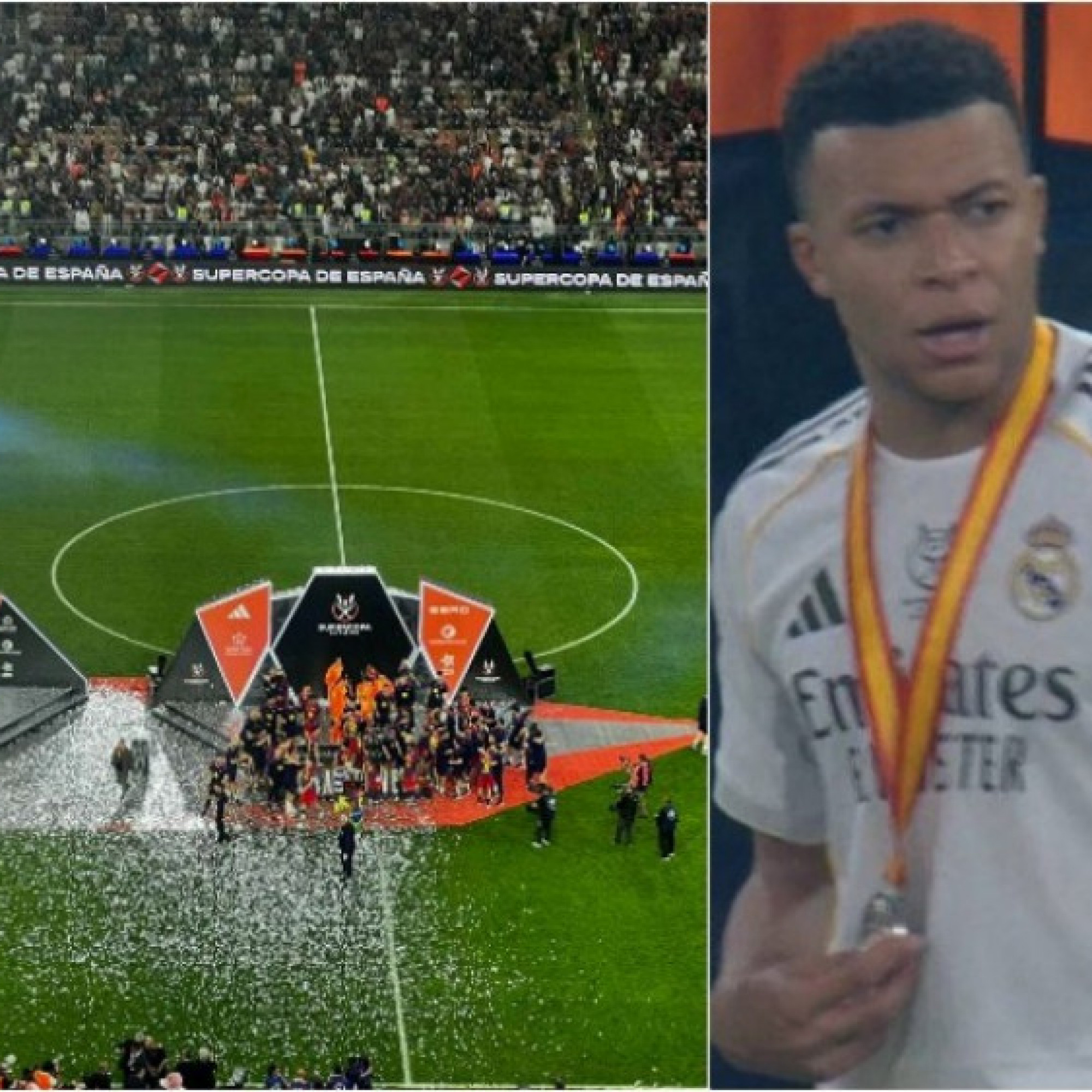  - Mbappe bị tố chơi xấu không xếp hàng vinh danh Barca, Real được thiên vị vẫn thua