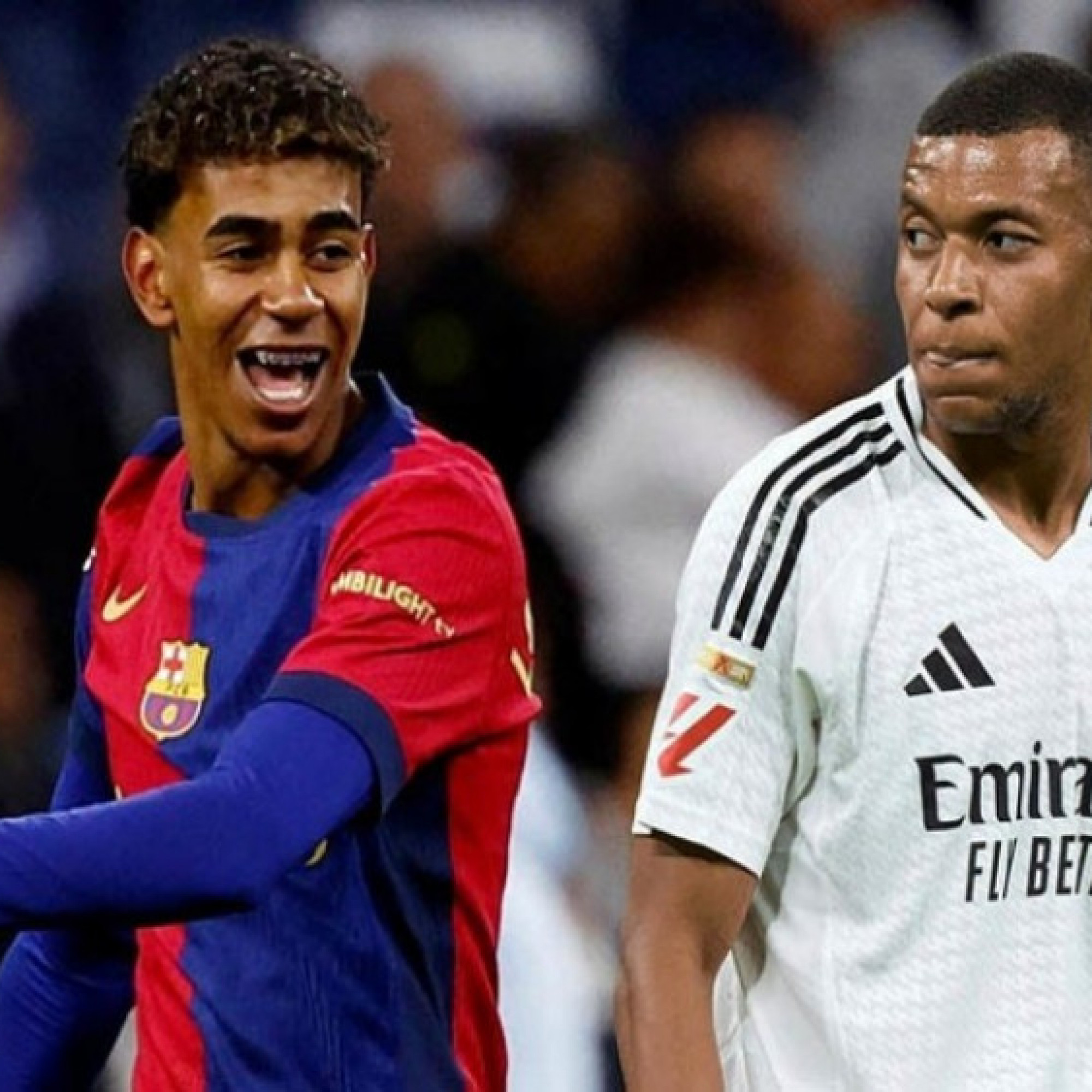  - Yamal đối đầu thắng Mbappe 8-2, cuộc đua 2 siêu sao Barca - Real chênh lệch