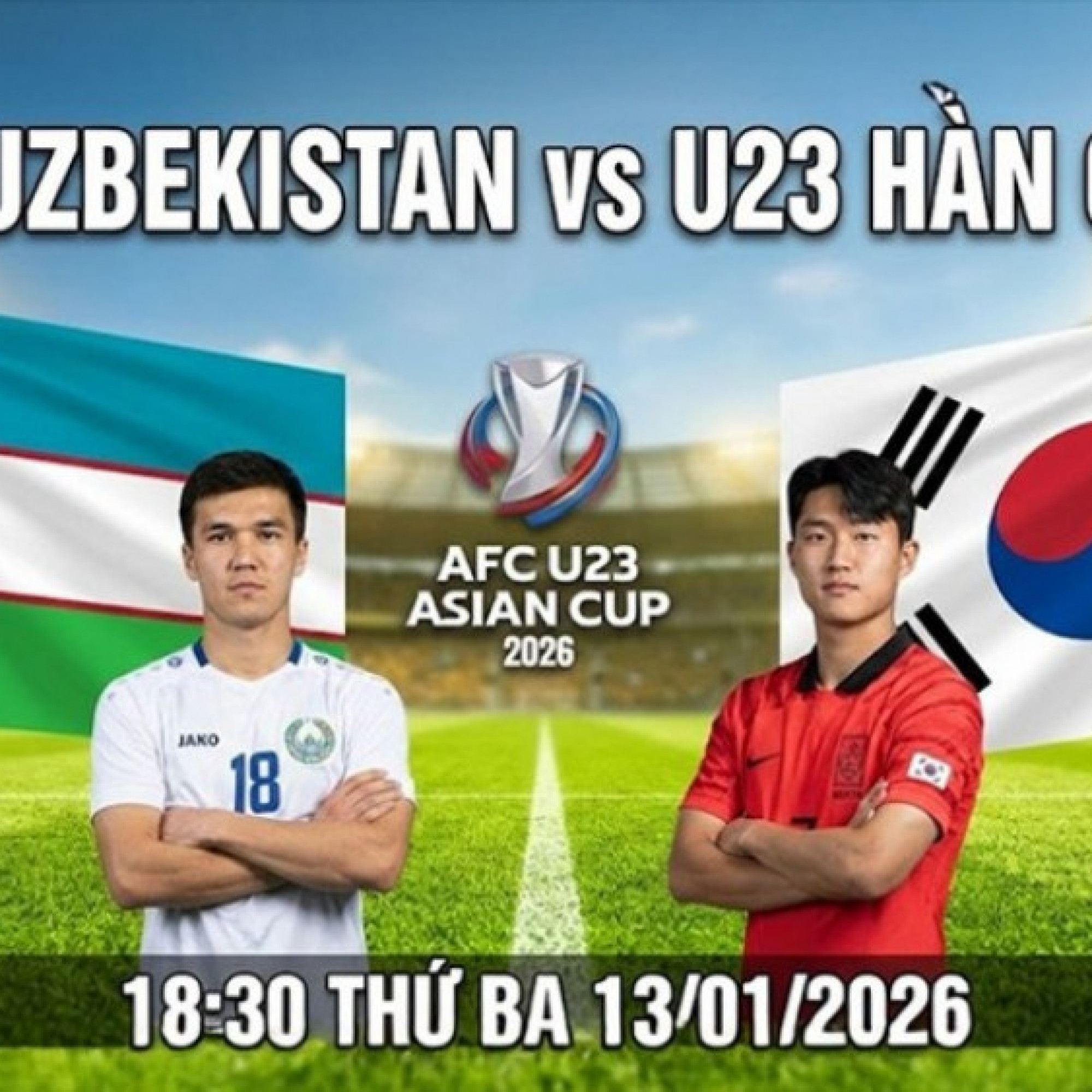  - Trực tiếp bóng đá U23 Uzbekistan - U23 Hàn Quốc: Sinh tử chiến bảng "tử thần" (U23 châu Á)