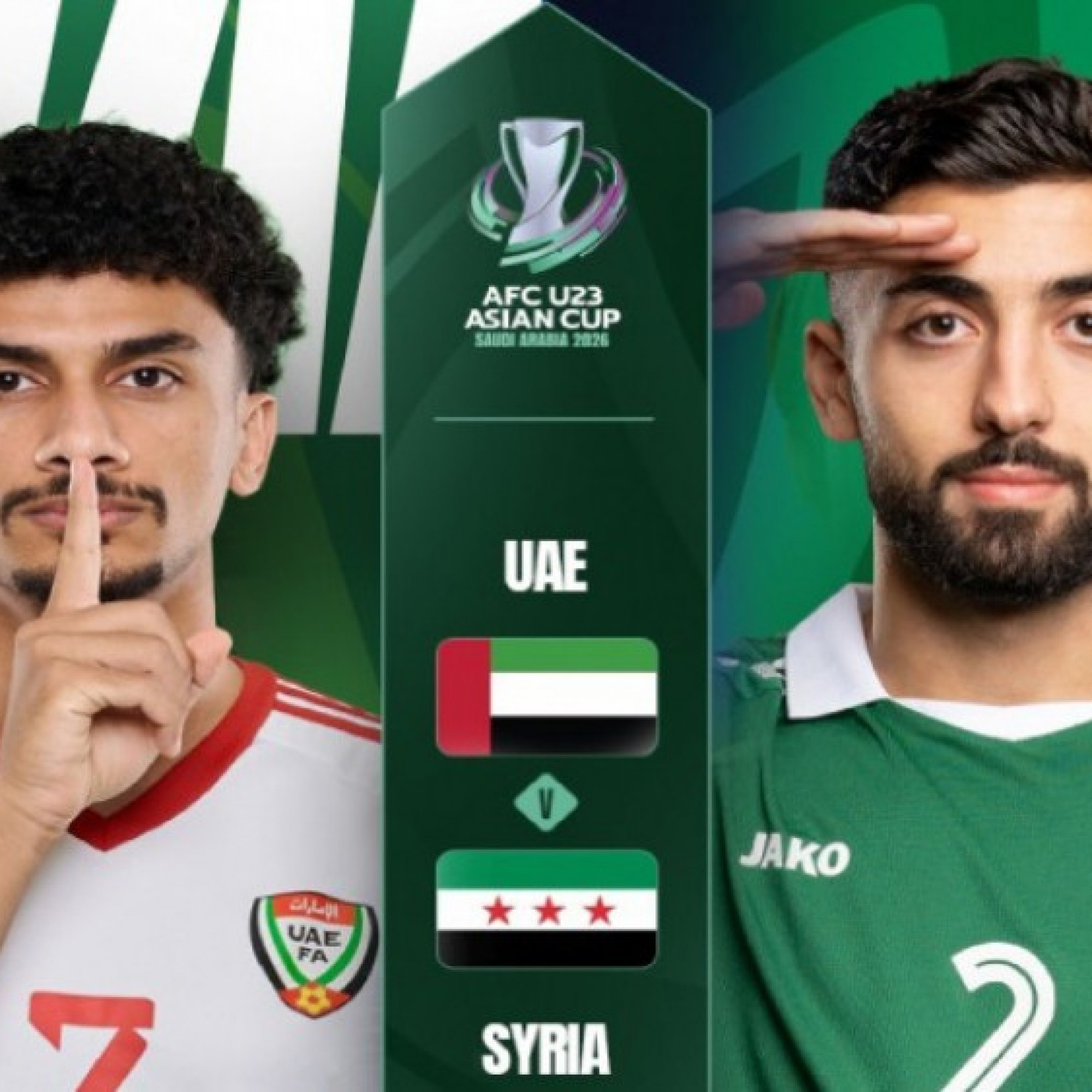  - Trực tiếp bóng đá U23 UAE - U23 Syria: Quyết đấu lấy vé tứ kết gặp U23 Việt Nam (U23 Châu Á)