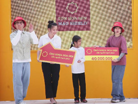  - Hơn nửa tỷ đồng được trao đến các em nhỏ mồ côi trong tập 169 chương trình Mái ấm gia đình Việt