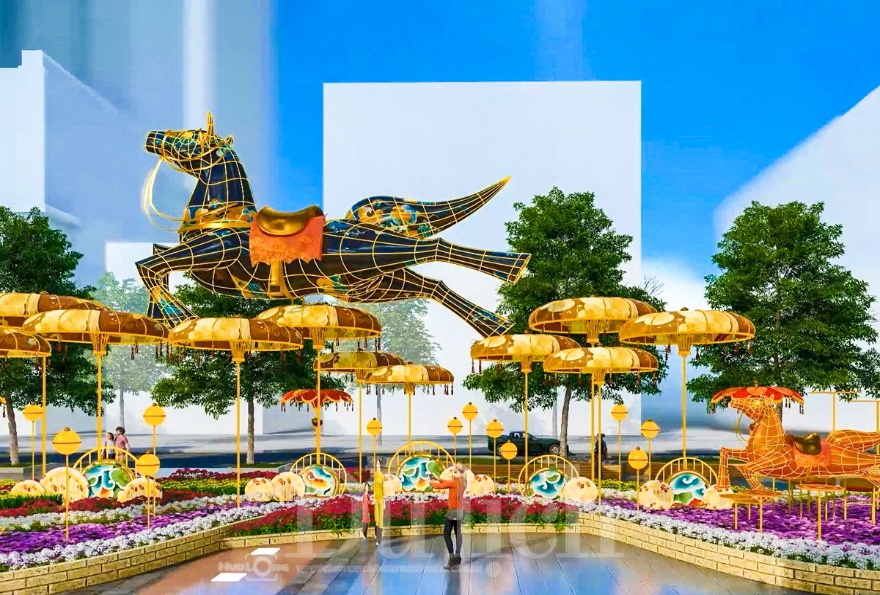 Ngựa 'chín hồng mao' xuất hiện ở Đường hoa Nguyễn Huệ Tết Bính Ngọ 2026 - 8