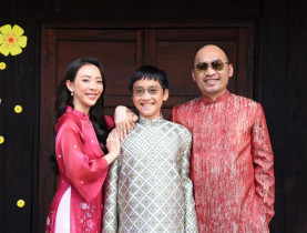  - Thu Trang khoe con trai Andy 13 tuổi rưỡi cao vượt Tiến Luật nhưng phải “học” bố một việc này