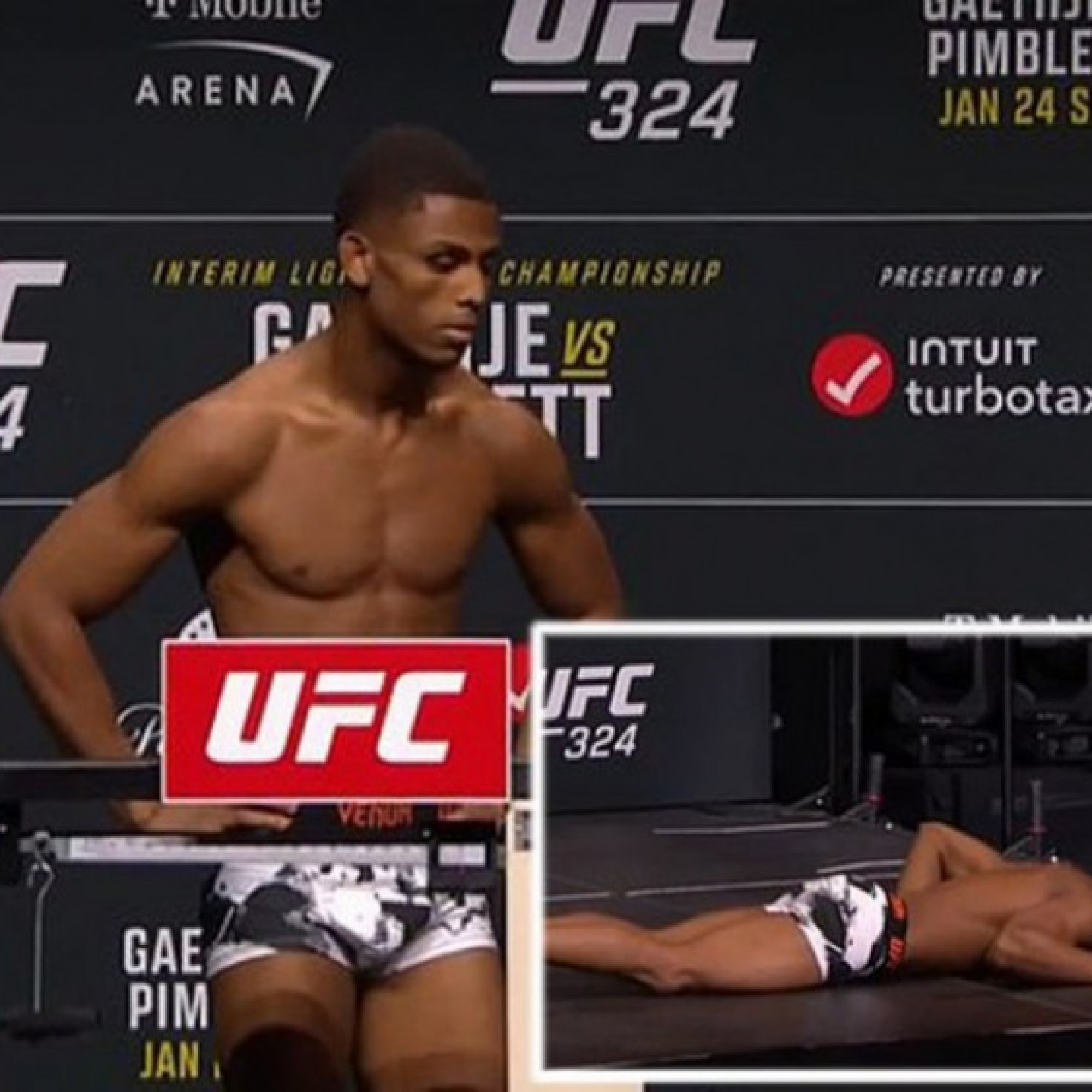  - Kinh hoàng võ sĩ UFC gục ngã ngay trên sóng truyền hình, trận đấu buộc phải hủy