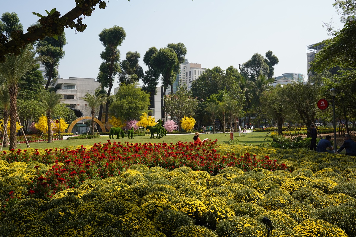 Người dân TP HCM vui xuân trong công viên đầu tiên hình thành từ ‘đất vàng’ - 4