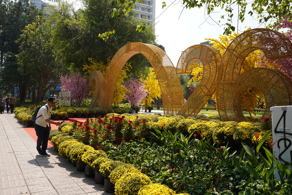 Người dân TP HCM vui xuân trong công viên đầu tiên hình thành từ ‘đất vàng’ - 9