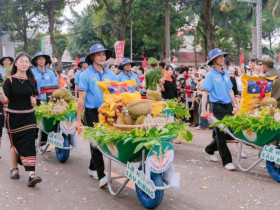  - Lễ hội sầu riêng ở Đắk Lắk có quy mô lớn hơn, nhiều sầu riêng độc đáo