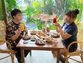  - Tuấn Kiệt – Hỷ Khí Dương Dương hào hứng khám phá không gian ẩm thực xanh tại Quán ăn hạnh phúc