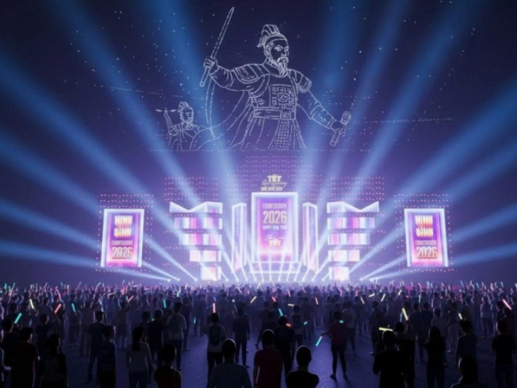 Sun Group tài trợ Hà Nam (Ninh Bình) bắn pháo hoa chào đón năm mới 2026