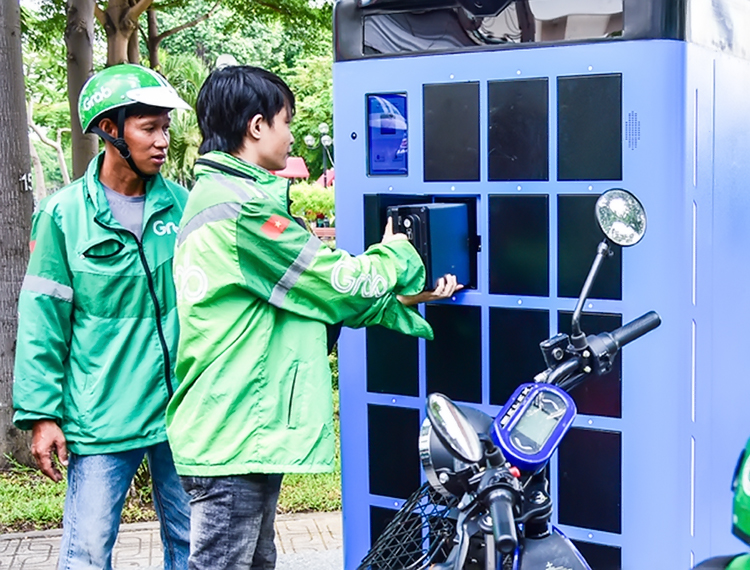 Trạm đổi pin phủ khắp các tuyến đường trung tâm TP.HCM