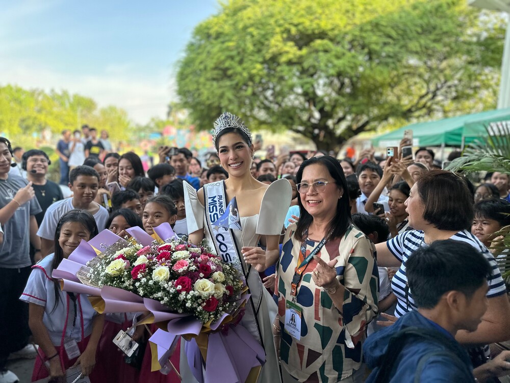 Người dân Philippines nồng nhiệt chào đón Á hậu Miss Cosmo 2025 trong chuyến homecoming - 2
