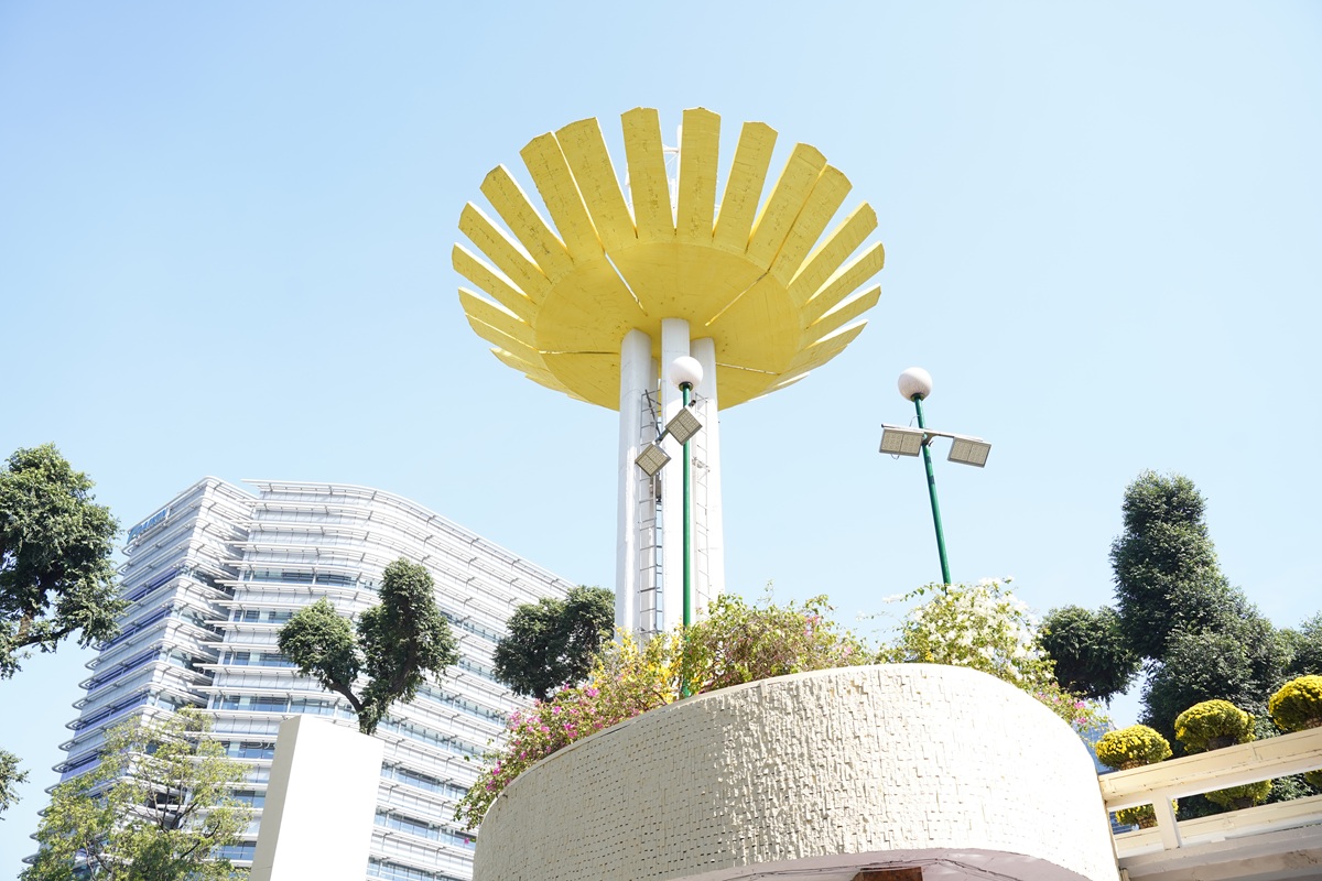 cau thang ho con rua duoc son lai, co them tieu canh hoa mai hoa dao - 8