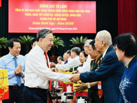  - Tổng Bí thư Tô Lâm thăm, chúc tết TPHCM