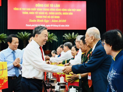  - Tổng Bí thư Tô Lâm thăm, chúc tết TPHCM