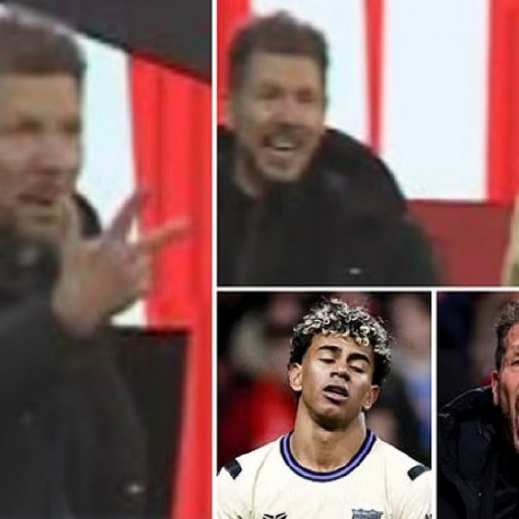  - Atletico vùi dập Barcelona: HLV Simeone giơ 3 ngón tay chế nhạo Yamal