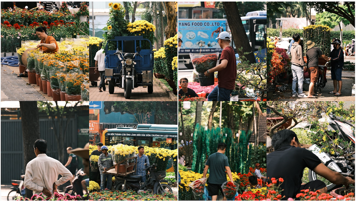 Giữa chợ hoa Tết nhộn nhịp, nỗi lo lớn nhất lại là… không kịp về quê - 1