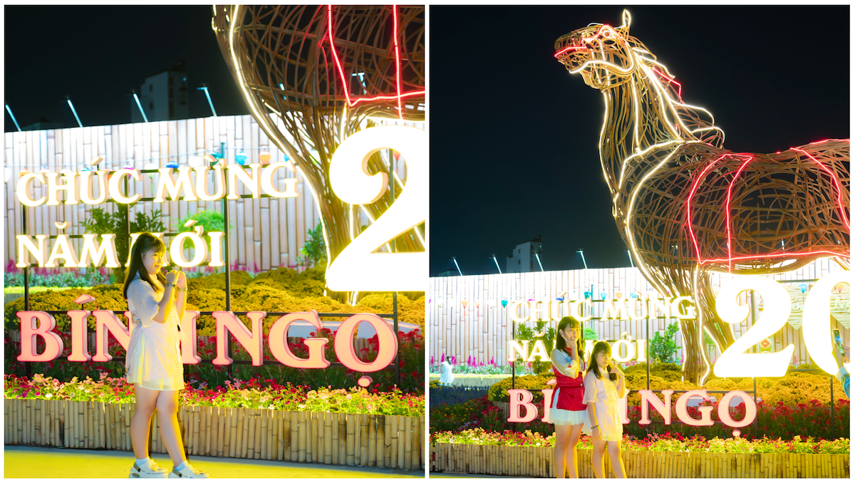 them mot khu dat 'vang' thanh cong vien lung linh ve dem, thu hut nguoi dan choi tet - 1