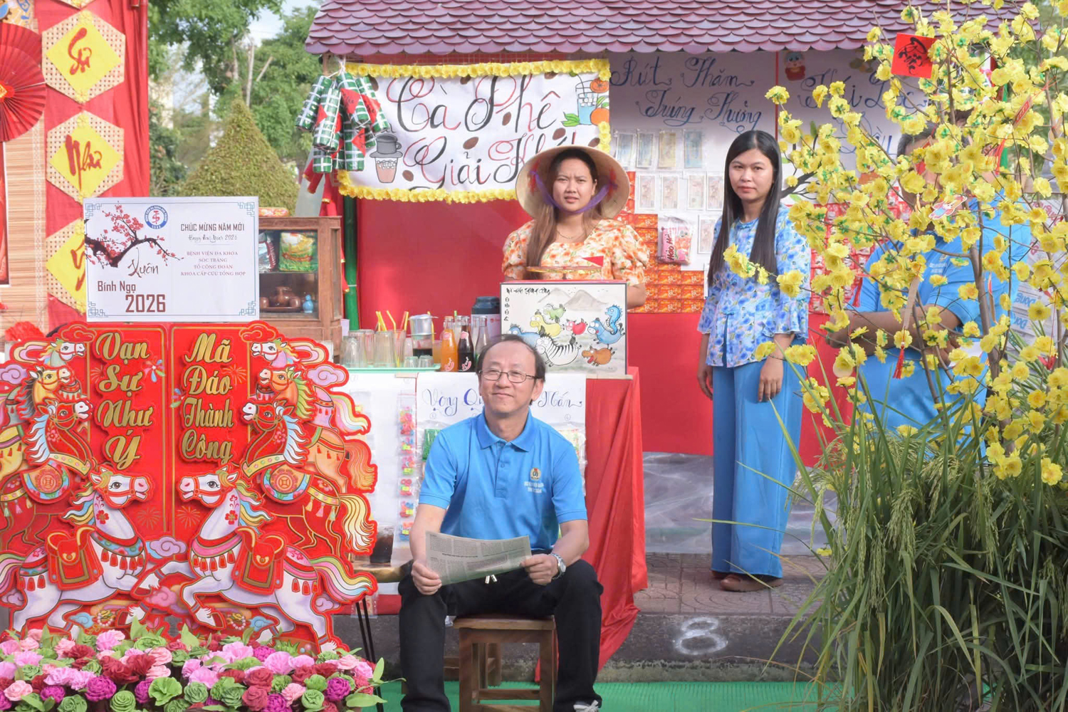 Bệnh viện Đa khoa Sóc Trăng rộn ràng mừng Xuân, chào mừng Ngày Thầy thuốc Việt Nam - 4