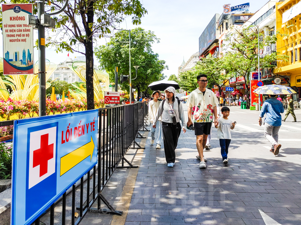 Giữa trưa ‘đội nắng’ săn ảnh đẹp cùng linh vật Đường hoa Nguyễn Huệ xuân Bính Ngọ - 16