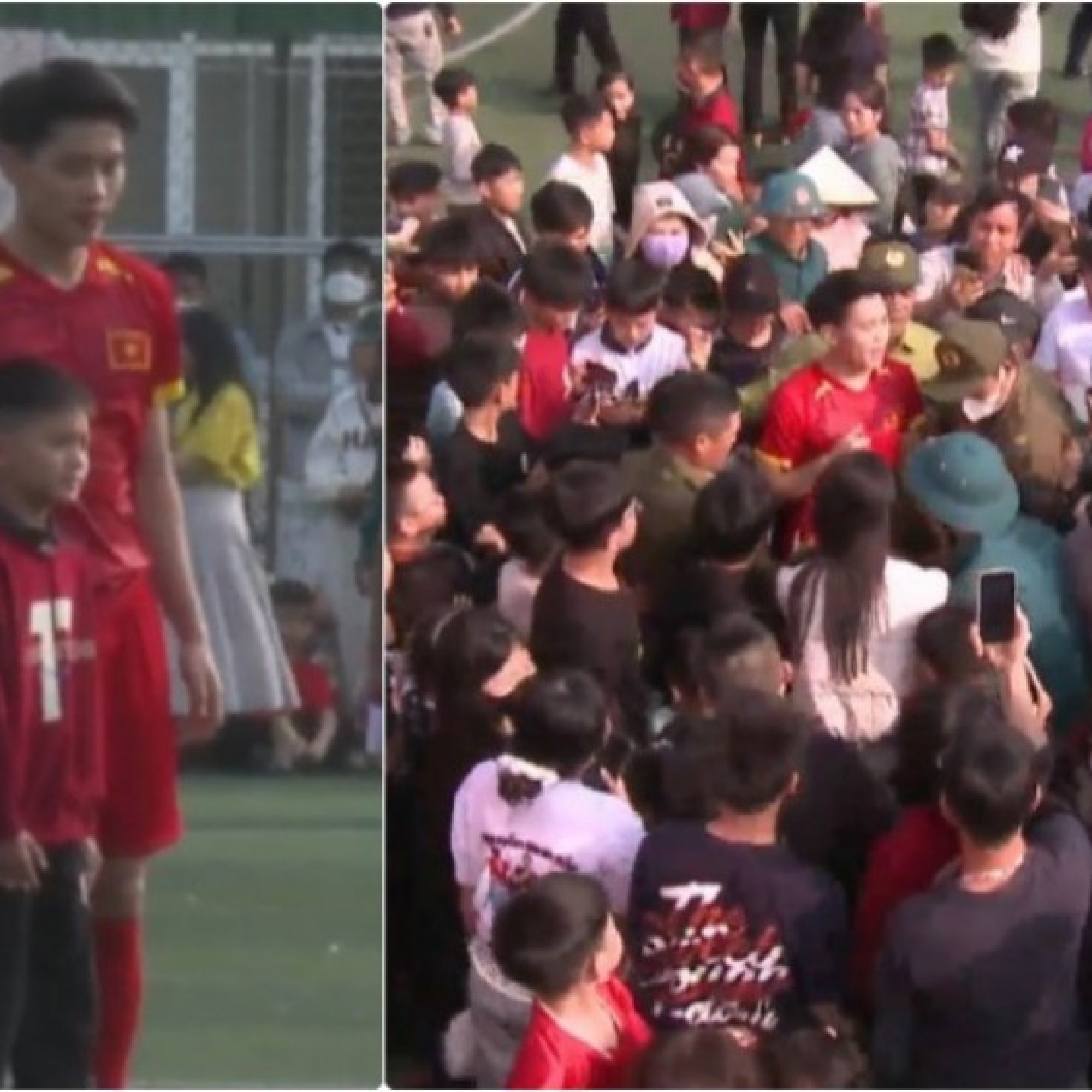  - Đình Bắc ghi 4 bàn giúp đội nhà ngược dòng, bị fan vây kín khi đá "giải làng" ngày Tết