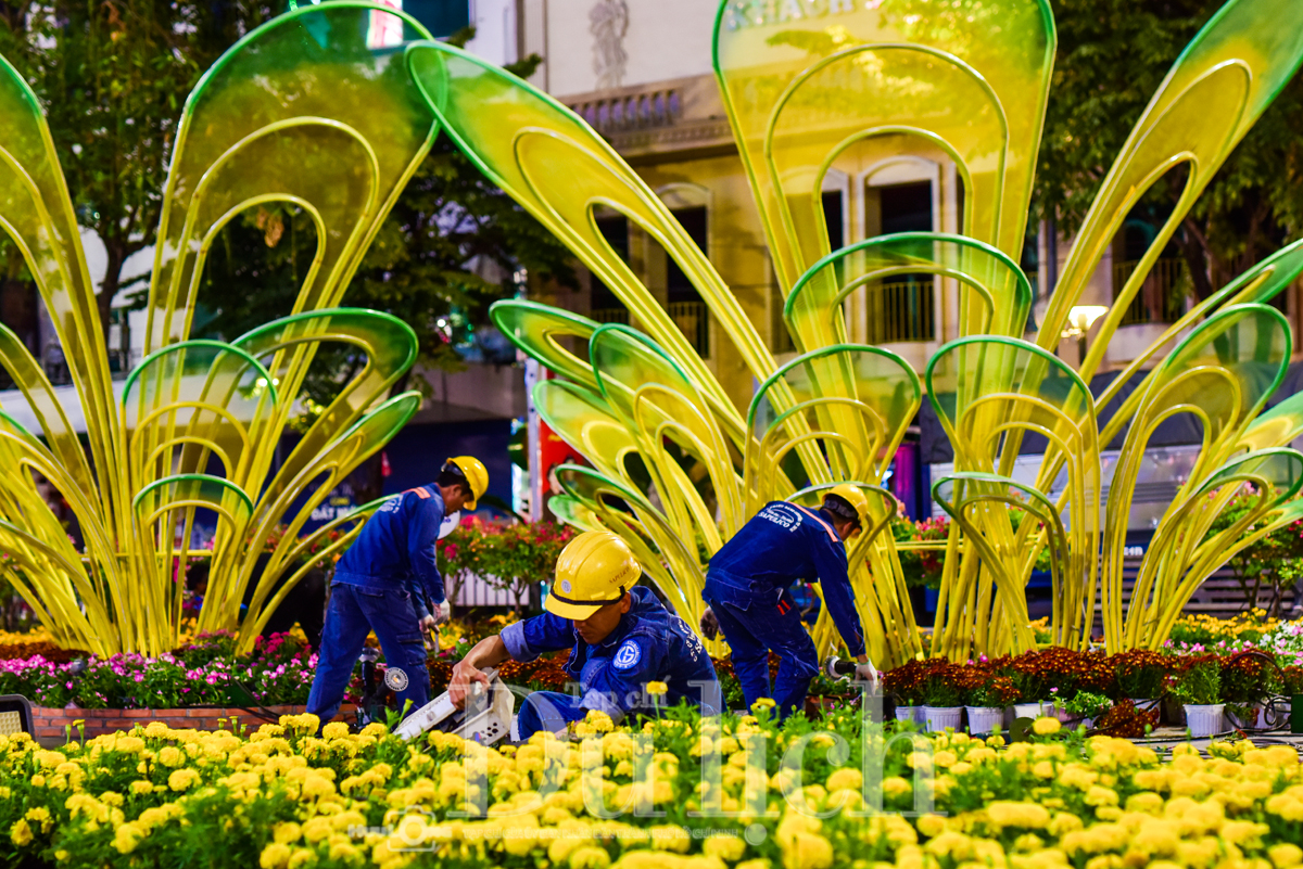 Xuyên đêm thu dọn Đường hoa xuân, tạm biệt những chú ngựa linh vật tết Bính Ngọ - 5