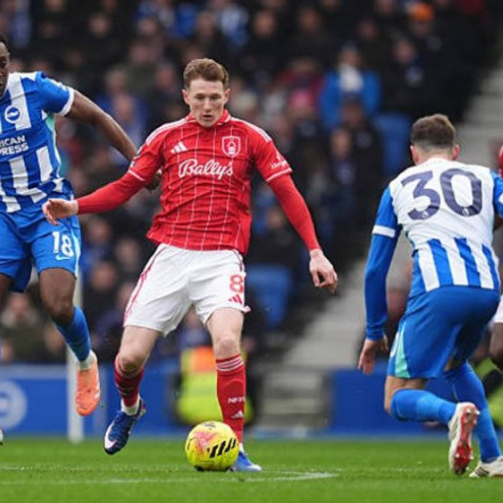 - Video bóng đá Brighton - Nottingham Forest: 15 phút ăn miếng trả miếng hấp dẫn (Ngoại hạng Anh)
