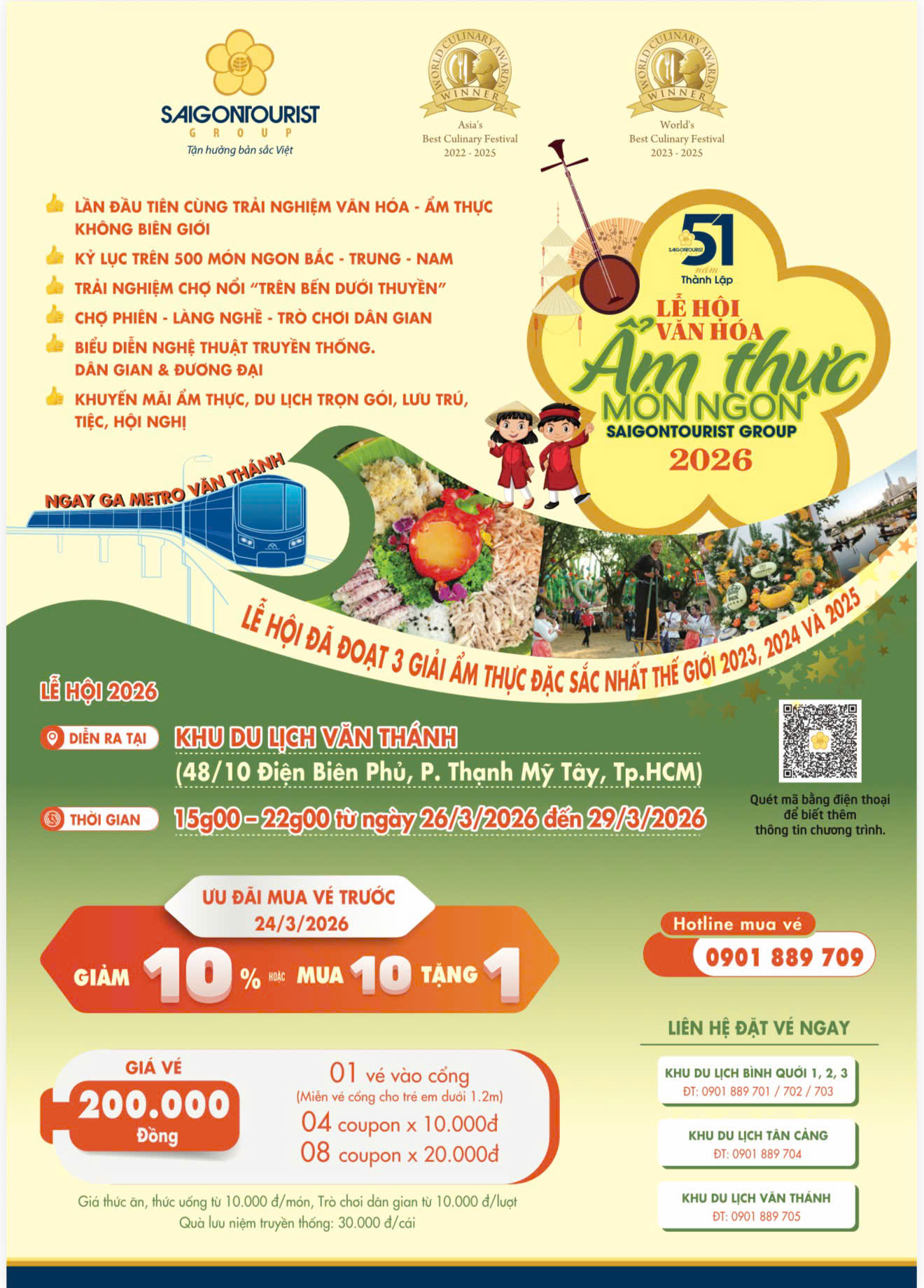 “Săn” vé sớm dự Lễ hội Văn hóa Ẩm thực, Món ngon Saigontourist Group 2026 - 5
