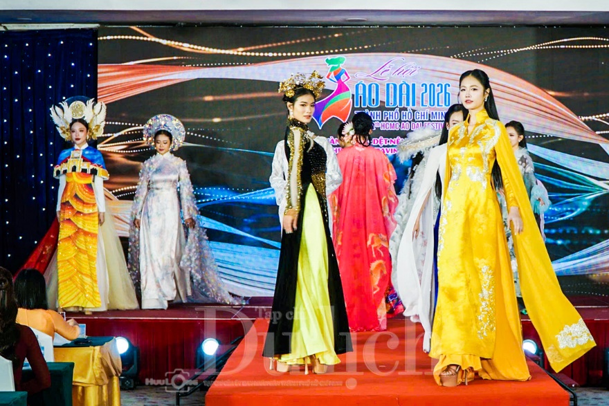 Lễ hội áo dài TP.HCM 2026: Sợi tơ vàng son dệt khát vọng giữa lòng phố thị - 2