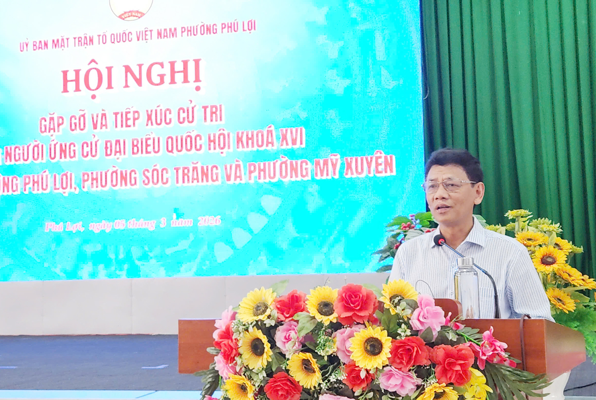 Ứng cử viên ĐBQH khóa XVI tiếp xúc cử tri Cần Thơ - 2