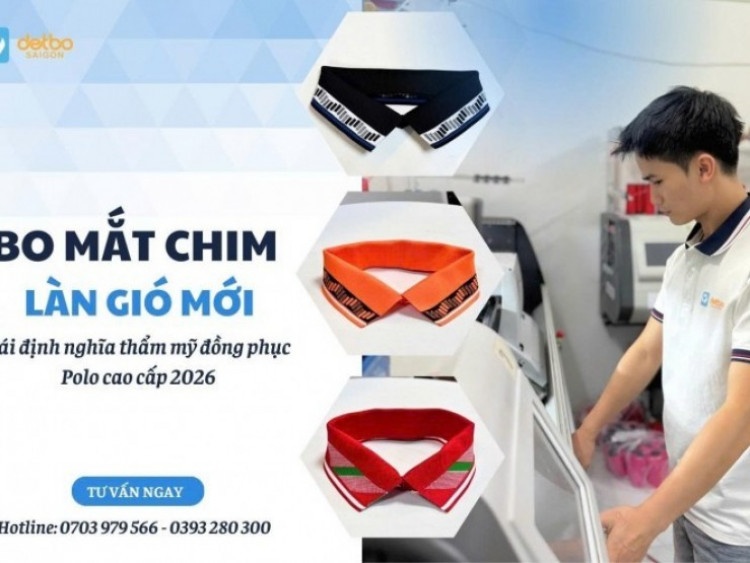 Bo mắt chim – “Làn gió mới” tái định nghĩa thẩm mỹ đồng phục Polo cao cấp 2026