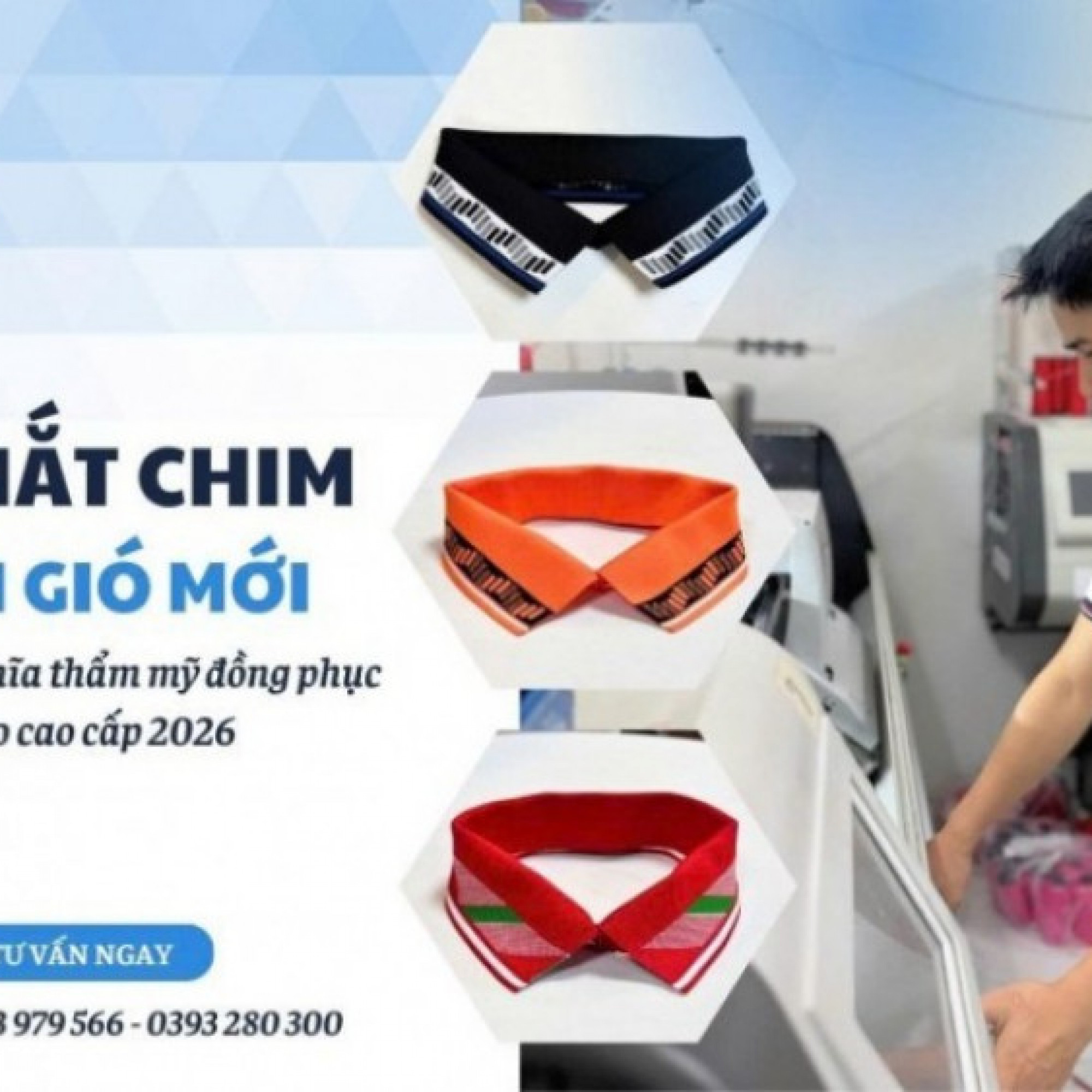 Bo mắt chim – “Làn gió mới” tái định nghĩa thẩm mỹ đồng phục Polo cao cấp 2026