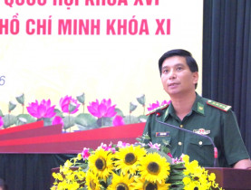  - Ứng cử viên HĐND TP.HCM Đại tá Đỗ Vĩnh Thăng: Gắn phát triển với quốc phòng - an ninh