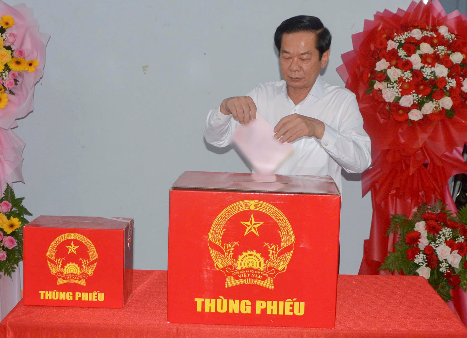 Lãnh đạo Trung ương và các tỉnh, thành bỏ phiếu cùng người dân miền Tây - 6