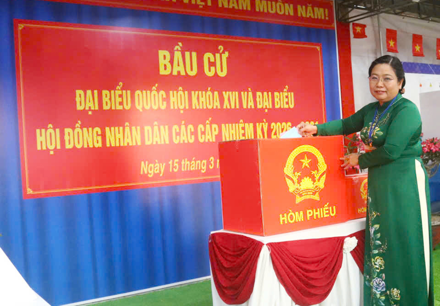 Lãnh đạo Trung ương và các tỉnh, thành bỏ phiếu cùng người dân miền Tây - 15