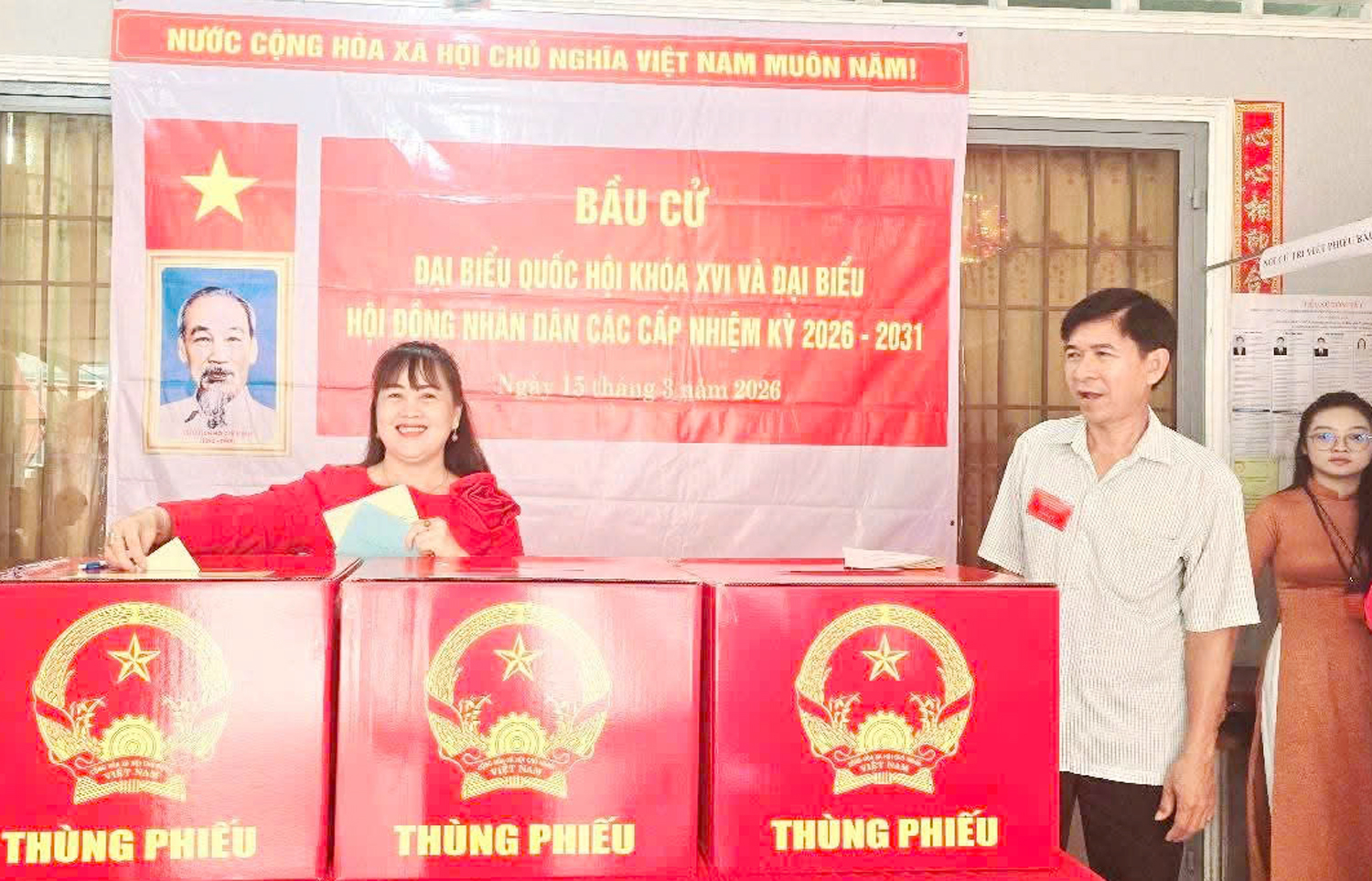 Vĩnh Long và Cà Mau có hơn 99,9% cử tri bỏ phiếu bầu - 7