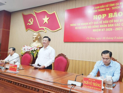 Chuyển động - Cà Mau có 47 xã, phường đạt 100% cử tri tham gia bỏ phiếu