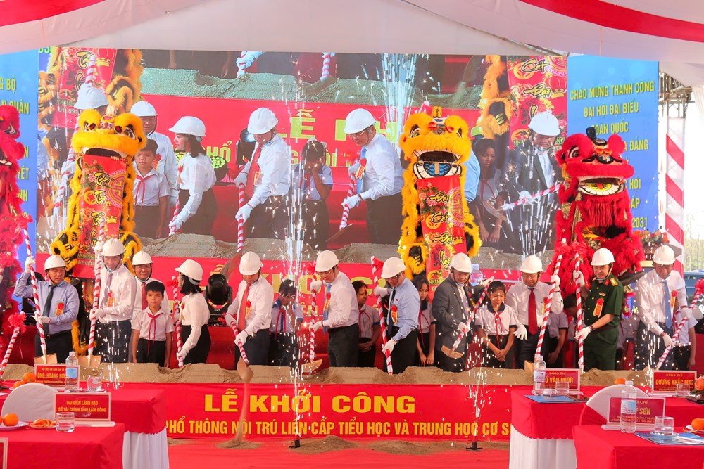 Lâm Đồng khởi công xây dựng 3 trường liên cấp vùng biên giới - 2