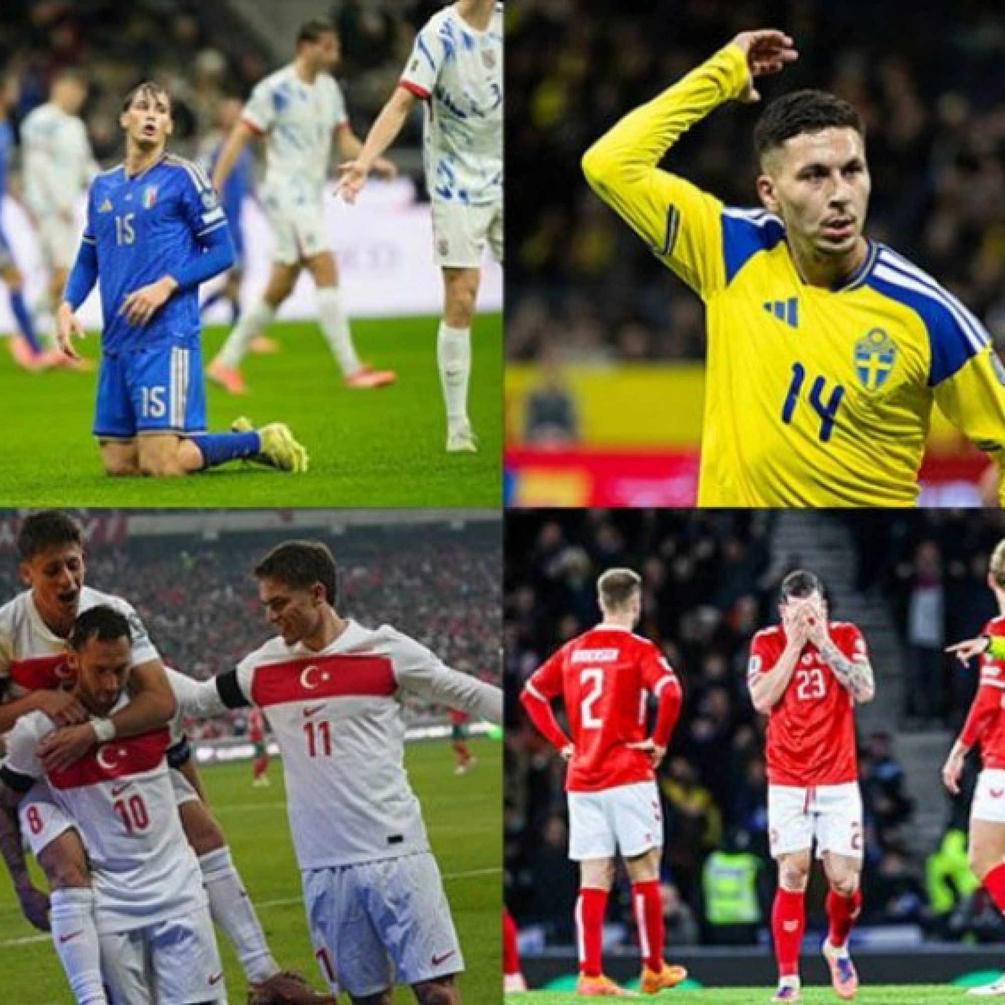  - 4 đại gia châu Âu nghẹt thở tranh vé vớt World Cup, đội nào phải ngồi nhà?