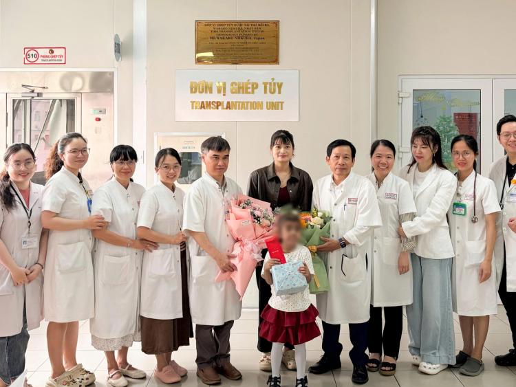 Cháu bé được ghép tủy Thalassemia từ nguồn tủy chị ruột