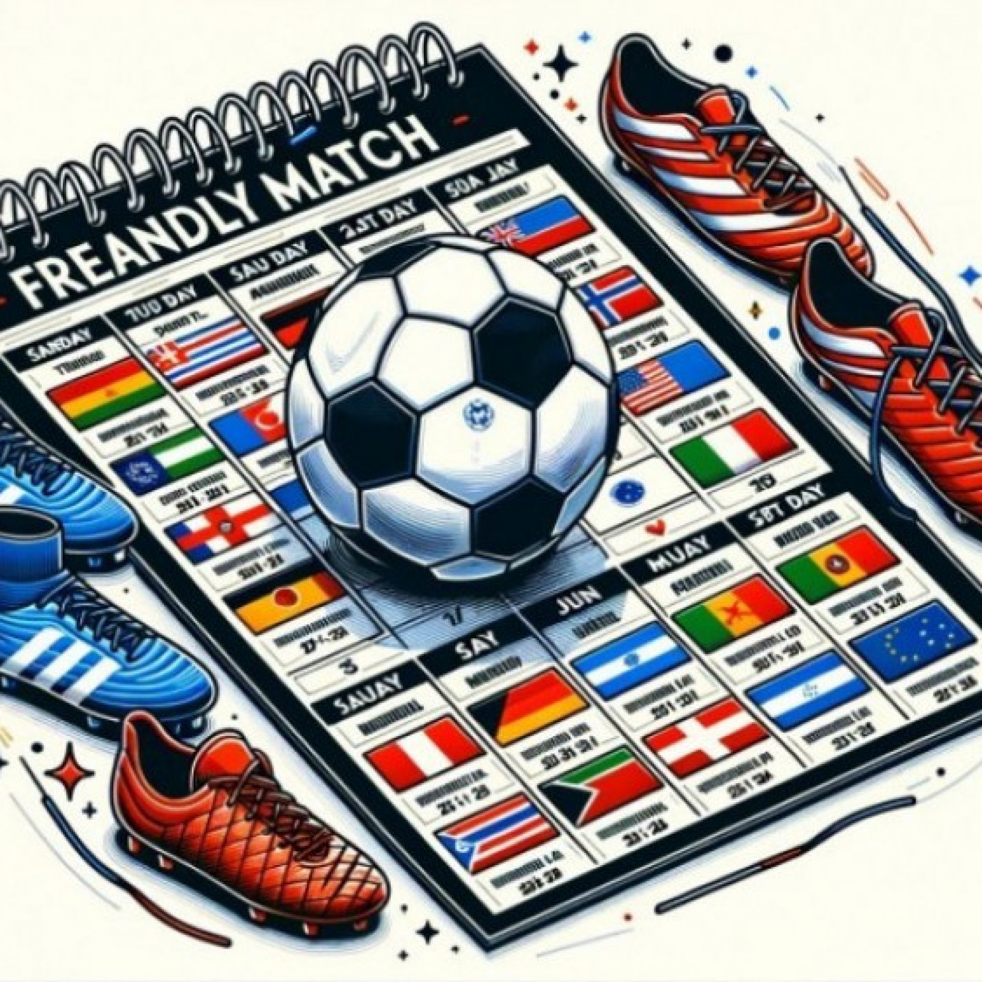  - Lịch thi đấu bóng đá giao hữu cấp đội tuyển quốc gia 2026