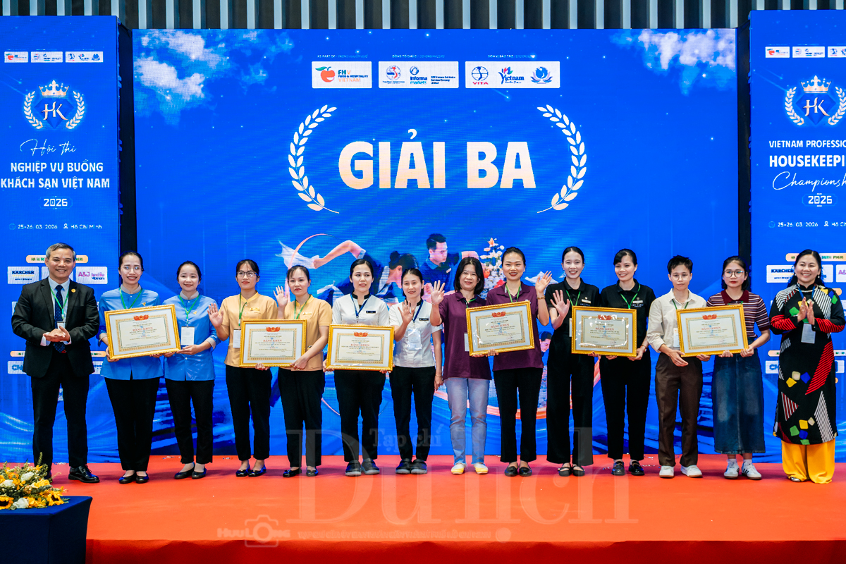 Sôi nổi hội thi nghiệp vụ buồng phòng: Khi những ‘ngôi sao thầm lặng’ tỏa sáng - 6