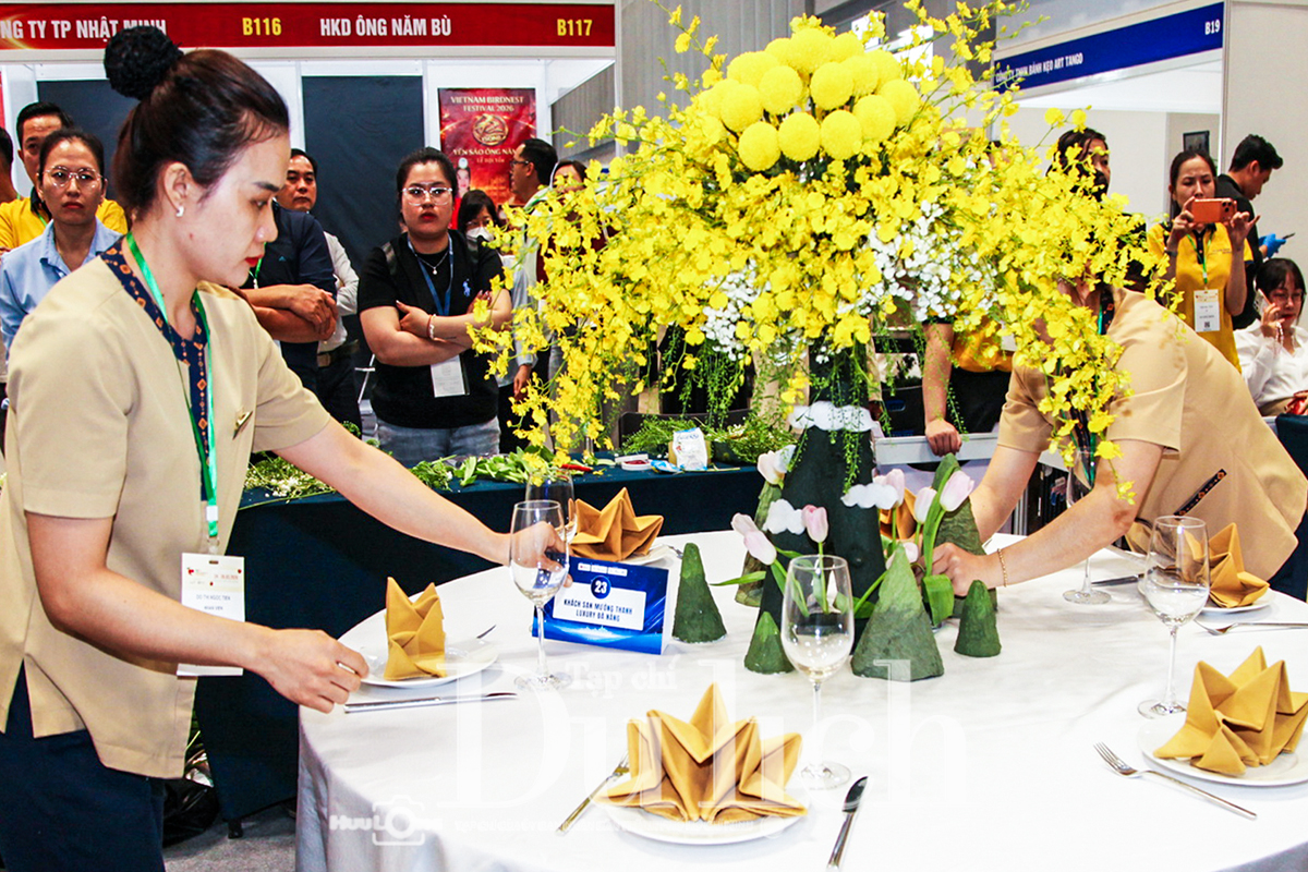 Sôi nổi hội thi nghiệp vụ buồng phòng: Khi những ‘ngôi sao thầm lặng’ tỏa sáng - 2