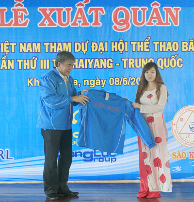 Khánh Hòa: Lễ ra quân đoàn Thể thao tham dự giải Thể thao Bãi biển lần 3 - 4