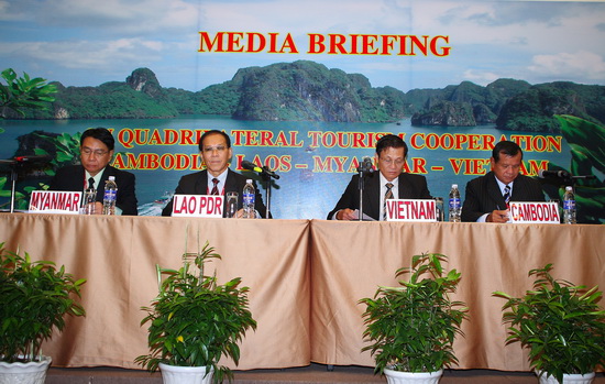 Họp báo Bộ trưởng Du lịch 4 quốc gia tại ITE HCMC 2010: Campuchia – Lào – Myanmar – Việt Nam: Đồng lòng vì sự phát triển Du lịch bốn quốc gia. - 1