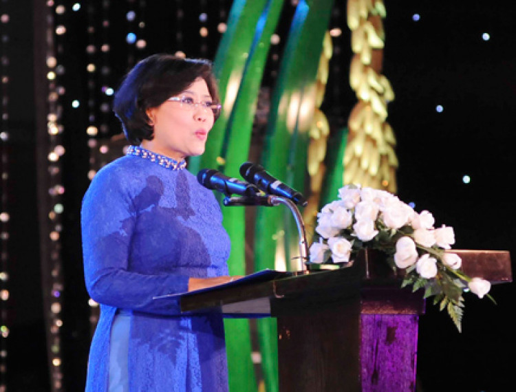 Bà Nguyễn Thị Hồng - Phó Chủ tịch UBND TP.HCM: ITE HCMC 2013: Đã trở thành thương hiệu của 5 nước Tiểu vùng sông Mê Kông - 1