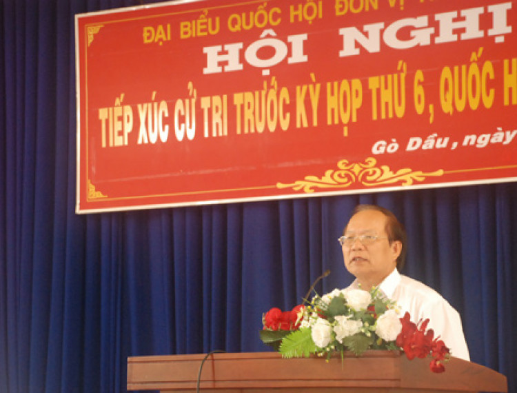 Bộ trưởng Hoàng Tuấn Anh tiếp xúc cử tri tại Tây Ninh - 1