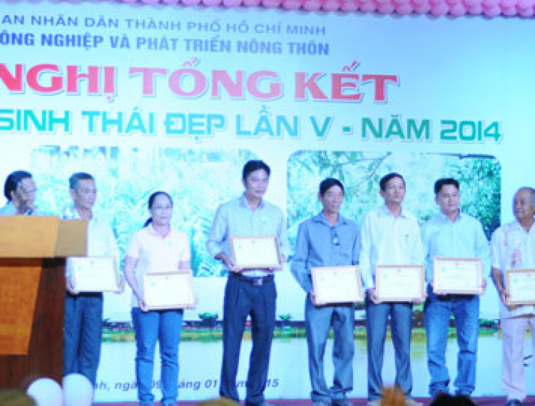 Trao giải Hội thi Vườn sinh thái đẹp, lần V- 2014 - 1